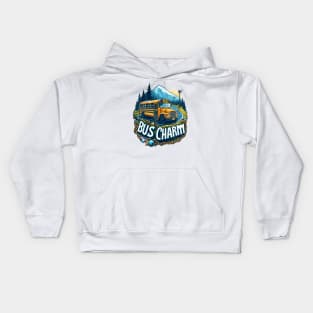 School Bus Charm Kids Hoodie